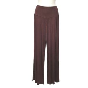 Dark Brown Pants Comfy Brown Slim Fit Pants Flared Wide Leg Pant -One Size - NEW